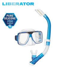 Tusa Liberator Adult Mask & Snorkel Combo Snorkeling Set